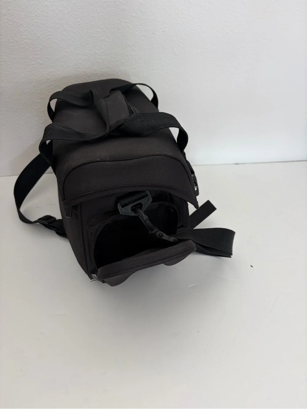 Black Camera/Equipment Shoulder Bag - Compact Protective Carry